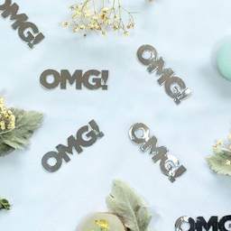 [410050] FS OMG Foil Jumbo Confetti Silver 20pk