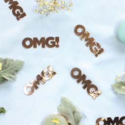 [410052] FS OMG Foil Jumbo Confetti Rose Gold 20pk