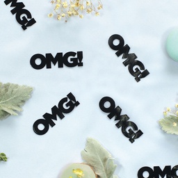 [410053] FS OMG Foil Jumbo Confetti Black 20pk