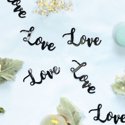 [410093] FS LOVE Foil Jumbo Confetti Black 20pk
