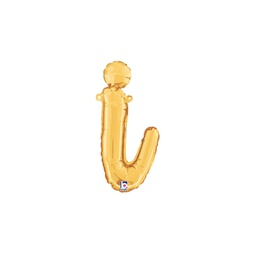[2534709iGP] M/Loon Script i Gold Foil Air filled 14&quot; 1pk