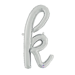 [2534711kSP] M/Loon Script k Silver 24&quot; Foil  Air filled 1pk