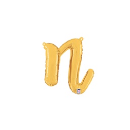 [2534714nGP] M/Loon Script n Gold Foil Air filled 14&quot; 1pk