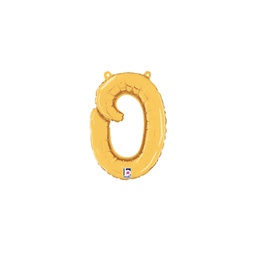 [2534715oGP] M/Loon Script o Gold Foil Air filled 14&quot; 1pk
