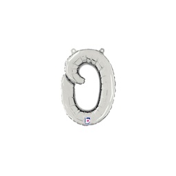 [2534715oSP] M/Loon Script o Silver Foil Air filled 14&quot; 1pk