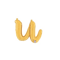[2534721uGP] M/Loon Script u Gold Foil Air filled 14&quot; 1pk