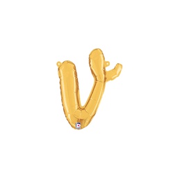 [2534722vGP] M/Loon Script v Gold Foil Air filled 14&quot; 1pk