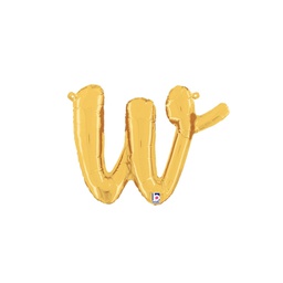 [2534723wGP] M/Loon Script w Gold Foil Air filled 14&quot; 1pk