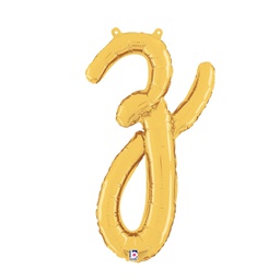 [2534726zGP] M/Loon Script z Gold 24&quot; Foil  Air filled 1pk