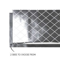 [6160MSP] FS Table Runner Reversible 4mx35cm Met/ Silver1pk