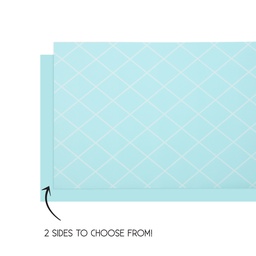[6160PBP] FS Table Runner Reversible 4mx35cm P/ Blue 1pk (D)