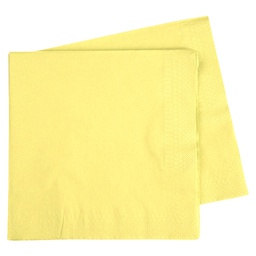 [6073PYP] FS Dinner Napkin 400mm Pastel Yellow 40pk