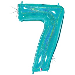 [2515847REB] Megaloon Glitter 7 Robin's Egg Blue Foil 40&quot; 1pk