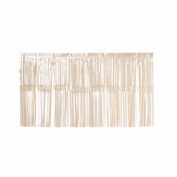 [5351WG] FS Metallic Foil Fringe 90x 50cm - White Gold