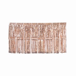 [5351RG] FS Metallic Foil Fringe 90x 50cm - Rose Gold