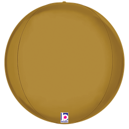 [2525061P] Globe Solid Satin Gold  16&quot; 1pk