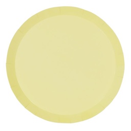 [6120PYP] FS Paper Round Banquet Plate 10.5&quot; Pastel Yellow 10pk (D)