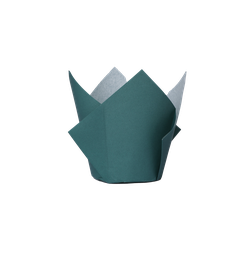 [6255SGP] FS Tulip Cupcake Case Sage Green 20pk