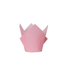 [6255CPP] FS Tulip Cupcake Case Pastel Pink 20pk