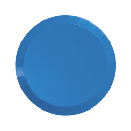 [6170SBP] FS Paper Round Snack Plate 7&quot; Sky Blue 20pk 
