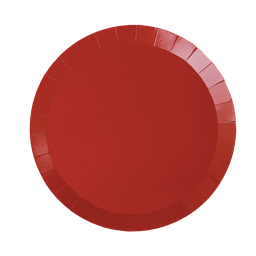 [6180CHP] FS Paper Round Dinner Plate 9&quot; Cherry 20pk 