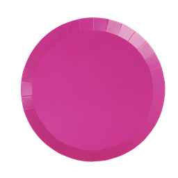 [6180FMP] FS Paper Round Dinner Plate 9&quot; Flamingo 20pk  