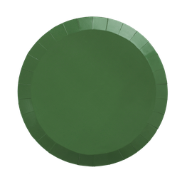 [6180SGP] FS Paper Round Dinner Plate 9&quot; Sage Green 20pk 