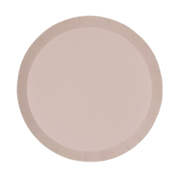 [6180WSP] FS Paper Round Dinner Plate 9&quot; White Sand 20pk 