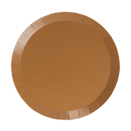 [6180ACP] FS Paper Round Dinner Plate 9&quot; Acorn 20pk 