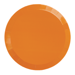 [6190TGP] FS Paper Round Banquet Plate 10.5&quot; Tangerine 20pk 