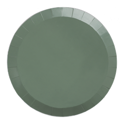 [6190EUP] FS Paper Round Banquet Plate 10.5&quot; Eucalyptus 20pk 