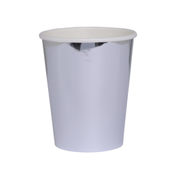 [6135MSP] FS Paper Cup Metallic Silver 260ml 20pk
